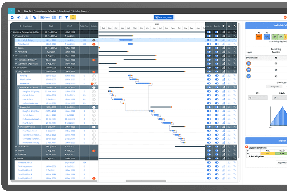 InEight Schedule Screen Shot