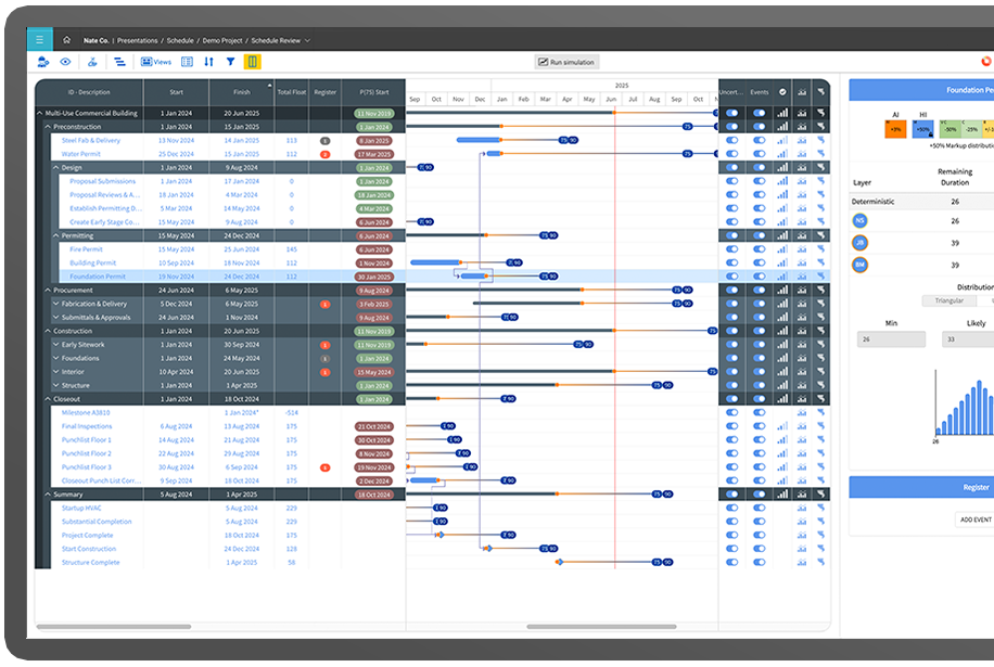 InEight Schedule Screen Shot